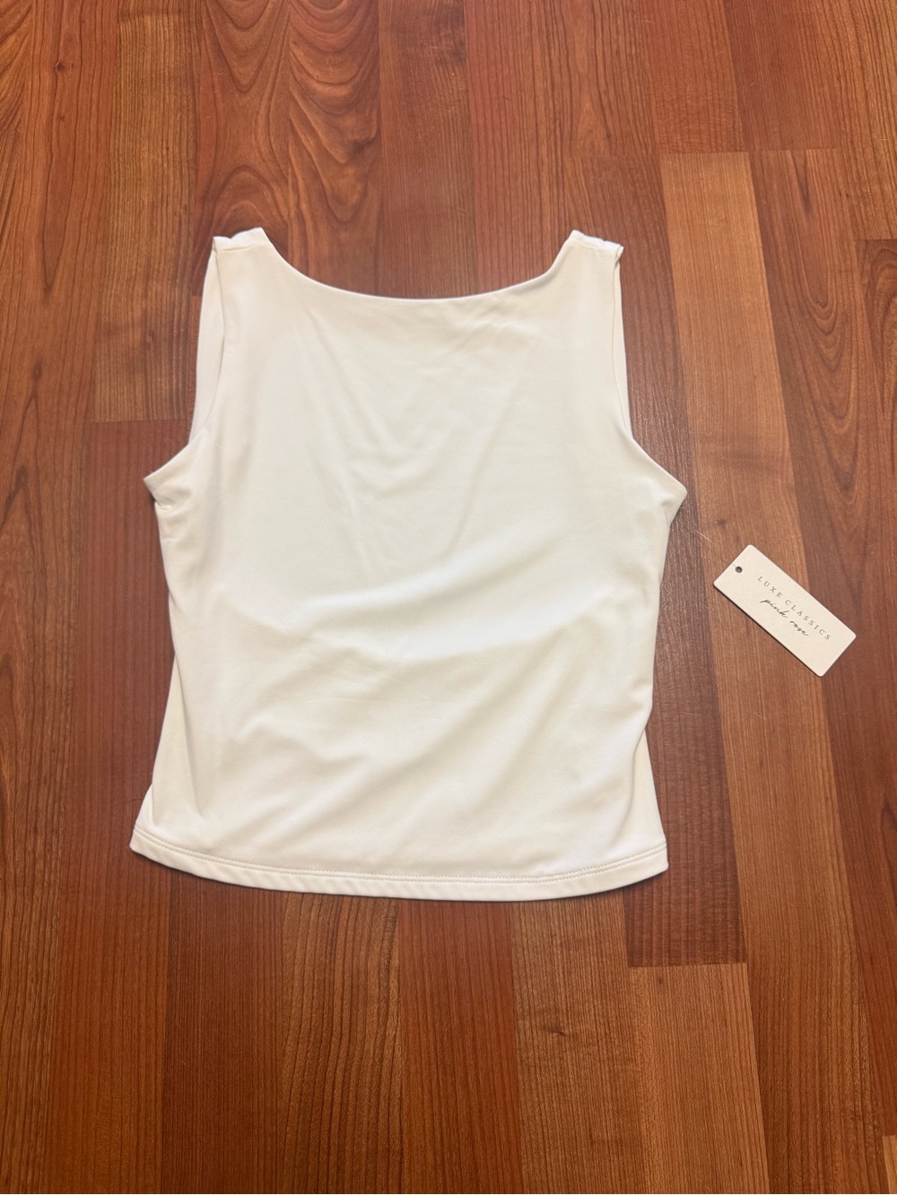 Pink Rose Open Back Tank Top